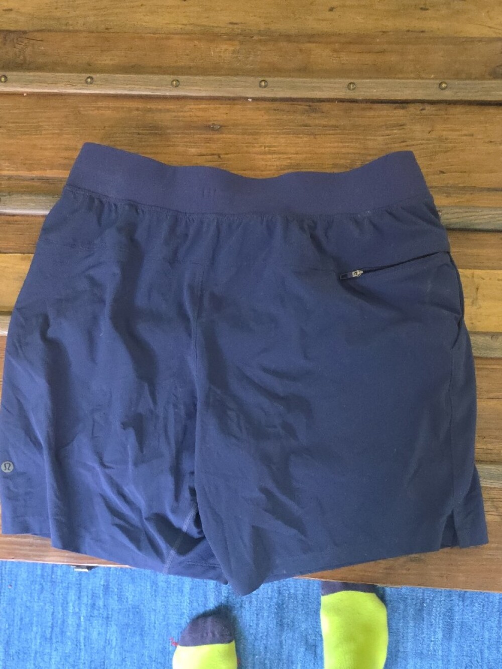Men's Navy Performance Drawstring Shorts - Picture 3 of 4
